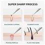 3 Pièces Pince Point Noir,Tire Comedon a Epiler Professionnelle,Points Noirs Lot de Precision Pinces Enleveur Nez Noir Pointe Ou