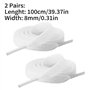 Lacet de Chaussures Basket Air Blanc Ruban Satin en Fluffy Chaussure Plats Baskets Laces des Fixation Corde Shoelace Soie