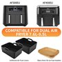 Set d'accessoires pour friteuse à air chaud Ninja Foodi Max AF400EU AF300EU,8 pièces de moules en silicone pour friteuse à air c