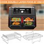 Set d'accessoires pour friteuse à air chaud Ninja Foodi Max AF400EU AF300EU,8 pièces de moules en silicone pour friteuse à air c