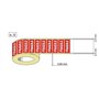 OliveBird 1000 x Fragile Autocollants 90 x 35 mm Rouleau Avec Texte Sur étiquette Fragile