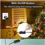 Transformateur LED CZJUTAI IP44 Alimentation pour éclairage de Noël avec prise - Prise européenne （ EL/FC36V12W) avec interrupte