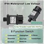 Transformateur LED CZJUTAI IP44 Alimentation pour éclairage de Noël avec prise - Prise européenne （ EL/FC36V12W) avec interrupte