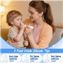 Aspirateur Nasal Bebe Électrique, 2025 Nouveau Mouche Bébé Électrique avec 3 Niveaux D'Aspiration, Rechargeable avec 3 Embouts e