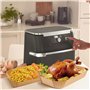 170PCS Papier Cuisson Air Fryer pour Ninja Foodi Flexdrawer AF500EU 10.4 L,Food-Grade BPA gratuit, Jetable Antiadhésive Sans Hui