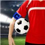 RUIJIE Brassard de Capitaine de Football 8 Pièces Élastique Capitain Bandes Multicolor Réglable Captain Armband Rétractable Stan
