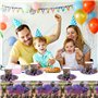 Doyomtoy 62 Pièces Vaisselle Papier Set Assiettes en Papier Serviettes Tasses pour Fête
