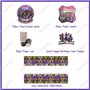 Vaisselle de Fête Anniversaire Jeu Vidéo,Doyomtoy 62 Pièces Vaisselle Papier Set Assiettes en Papier Serviettes Tasses pour Fête