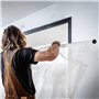 Lot de 8 supports de tringle à rideaux ZMDMAH sans perçage - Support de tringle à rideau autocollant transparent - Support de cr
