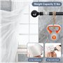 Lot de 8 supports de tringle à rideaux ZMDMAH sans perçage - Support de tringle à rideau autocollant transparent - Support de cr