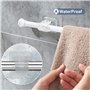 Lot de 8 supports de tringle à rideaux ZMDMAH sans perçage - Support de tringle à rideau autocollant transparent - Support de cr