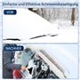 1 pc Grattoir à Glace pour Auto Pare-Brise, Grattoir à Neige en ABS, Poignée Ergonomique Antidérapante, Multifonctionnel Détacha