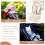 AIRCADIA 5 Points Assise Universelle Poussette Été, 3 Pièces Refroidissantes, Coussin Epaulière, Coussin Enfants Tête, Coussin S