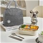 2 Pièces Sac Isotherme à Repas-Sac repas isotherme-6 L Lunch Bog avec Feuille d'Aluminium Isolée-Convient pour le Bureau et piqu