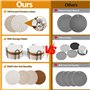 Lot de 8 Dessous de Verre Ronds pour Verres - Antidérapant Dessous De Verre Feutre - Dessous de Verre - Convient pour Toutes Sor