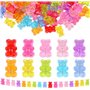 UCLEVER 200 perles en acrylique transparent ours