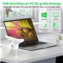 Microscope Numérique pour Enfants avec Écran IPS 3.0 Pouces, Rechargeable, Grossissement 1000x, 8 Lumières LED, pour Enfants de 