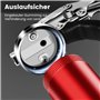 Lvelfe Pistolet à Graisse Haute Performance 8000 PSI avec Raccord Rapide, Embout et Aiguille à Graisse, pour Cartouche de 400g, 