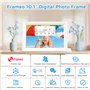 Cadre Photo numérique WLAN HD 1280 * 800 IPS de 10,1 Pouces avec écran Tactile Cadre Photo électronique avec mémoire de 32 Go, R