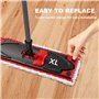 5 Pièces Recharge Serpillere pour Vileda Ultramax XL, Microfibre Recharge Balai, Balai Serpillèr Costume, pour Nettoyage des Sol
