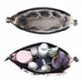 Organiseur de Sac avec Fermeture éclair et Coulisse, Multifunzione Trousse de Toilette Imperméable Pochette de Rangement Intérie