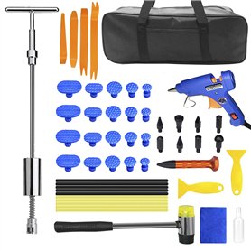 MENQANG Marteau à inertie + 4 outils de démontage de voiture - Convient pour les grandes et petites bosses - Revêtement intérieu