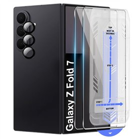 Verre Trempé pour Samsung Galaxy Z Fold 7 5G Film de Protection D'écran + Caméra Arrière Protecteur avec Haute Transparence à 99