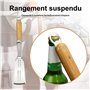 NEXROLA Spatule de Barbecue en Acier Inoxydable, 2 en 1 Pince Barbecue et Spatule, Pince à Steak, Outil de Barbecue Multifonctio