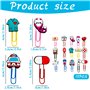 Lot de 15 trombones multicolores - Cadeau pour médecin - Cadeau pour les étudiants en médecine - Cadeau pour les étudiants en mé