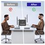 1 Pièce Rehausseur Écran PC Bureau - Support Écran PC - Support Écran - Acrylique - Transparent et Solide - Pour Ordinateur Port