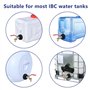 Robinet Cuve 1000L IBC, Adaptateur S60X6 3/4 Pouce en Laiton/Aluminium, Robinet à Bille pour Réservoir d’Eau de Pluie, Accessoir