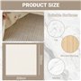 200x200cm Anti Derapant Tapis Ajustable – sous Tapis Antidérapant pour Sols Durs – Tapis Anti Derapan Respirant (Blanc)