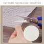 200x200cm Anti Derapant Tapis Ajustable – sous Tapis Antidérapant pour Sols Durs – Tapis Anti Derapan Respirant (Blanc)