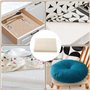 200x200cm Anti Derapant Tapis Ajustable – sous Tapis Antidérapant pour Sols Durs – Tapis Anti Derapan Respirant (Blanc)