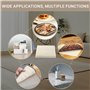 200x200cm Anti Derapant Tapis Ajustable – sous Tapis Antidérapant pour Sols Durs – Tapis Anti Derapan Respirant (Blanc)