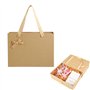 Boîte Cadeau avec Couvercle - Boîte Cadeau Vide en Papier Kraft avec Ruban - Emballage Cadeau pour Mariage et Anniversaire