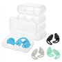 4 paires de bouchons en silicone souple