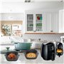 Qacpahucy 3 Pièces Air Fryer Accessoires - Moule Silicone Air Fryer - Réutilisable Moule Air Fryer - pour Friteuse Air Micro-ond