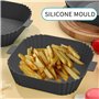 Qacpahucy 3 Pièces Air Fryer Accessoires - Moule Silicone Air Fryer - Réutilisable Moule Air Fryer - pour Friteuse Air Micro-ond