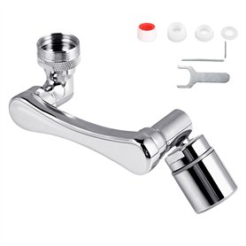 1440° Aérateur de Robinet – Rallonge de Robinet Rotative – 2 Modes Économiseur d'Eau Compatible avec Évier de Salle de Bain et d