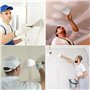 8 Pièces Couteau à Enduire - Spatules en Acier Inoxydable - Spatule Bricolage - Couteaux à Enduire avec Manche en Plastique (25/