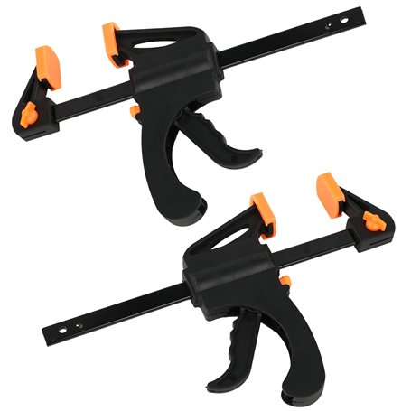 Jeu de 2 Serre-joints - Pince à Une Main - Largeur de Serrage 155 mm - Plage d'Étirement 140 mm-315 mm - Force de Serrage Maxima