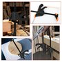 Jeu de 2 Serre-joints - Pince à Une Main - Largeur de Serrage 155 mm - Plage d'Étirement 140 mm-315 mm - Force de Serrage Maxima