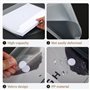 20 pochettes plastique A4, pochette transparente A4 avec fermeture et étiquette, porte documents imperméable