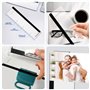 2 Panneau Mémo Pour Moniteurs,Panneau De Mémo D'ordinateur,Moniteur Support De Note Collante,porte-notes pour écran d'ordinateur