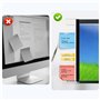2 Panneau Mémo Pour Moniteurs,Panneau De Mémo D'ordinateur,Moniteur Support De Note Collante,porte-notes pour écran d'ordinateur