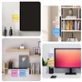 2 Panneau Mémo Pour Moniteurs,Panneau De Mémo D'ordinateur,Moniteur Support De Note Collante,porte-notes pour écran d'ordinateur