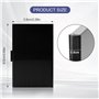 Flearitzo Lot de 2 étuis Porte-Cartes en Acier Inoxydable Boîtier Ultra-Fin avec Fermeture à Clip Unisexe pour Ranger Cartes de 