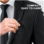 Flearitzo Lot de 2 étuis Porte-Cartes en Acier Inoxydable Boîtier Ultra-Fin avec Fermeture à Clip Unisexe pour Ranger Cartes de 