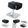 Qacpahucy Support de Projecteur Rotatif à 360° Support Mural en métal Ajustable Compatible avec Les vis de 1/4 Pouce